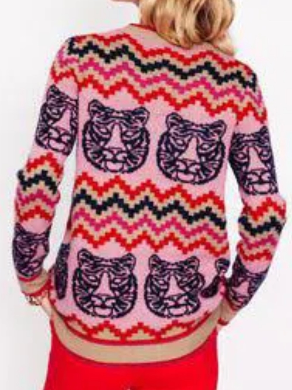 BODEN Patterned Button-Front Women's Cardigan Sweater - Picture 10 of 10
